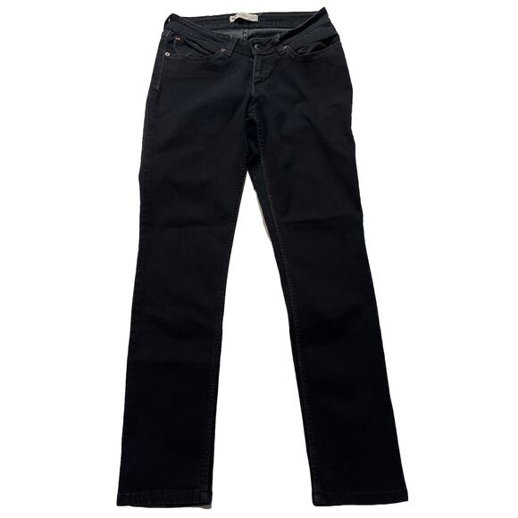 Levi’s 28x30 Black Denim Bold Curve Skinny Low Rise Bootcut Travel Jeans - Picture 1 of 16